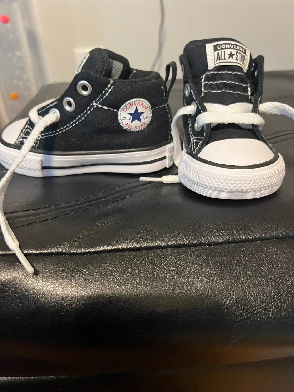 Converse Black & White Kids' High-Top Sneakers